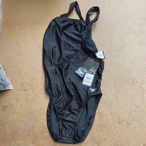 Speedo Kids Charcoal One Piece Bodysuit